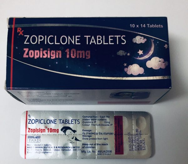 Zopiclone 10mg 2 x strip (28 tablets)